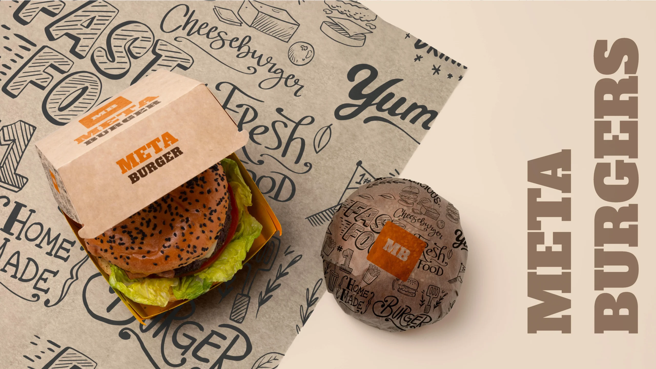 Meta Burger Innovative Brand Identity